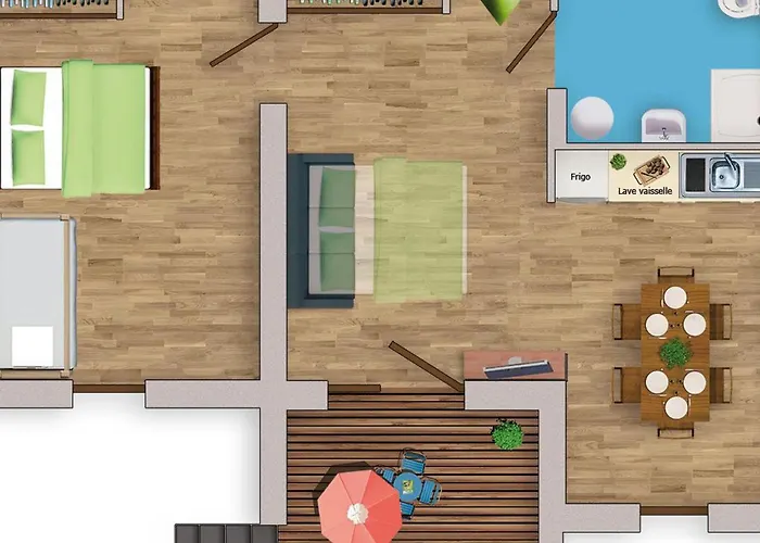 Maison Pmr Avec Terrasse - 6 Pers - Api-1-52-1724 キャンプ場 *